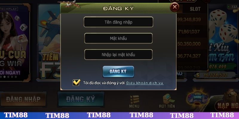 Hướng dẫn đăng ký tài khoản TIM88